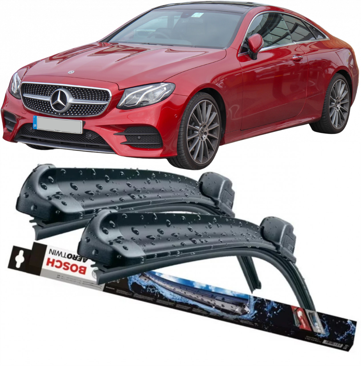 Stergatoare auto dedicat cu masina Mercedes E