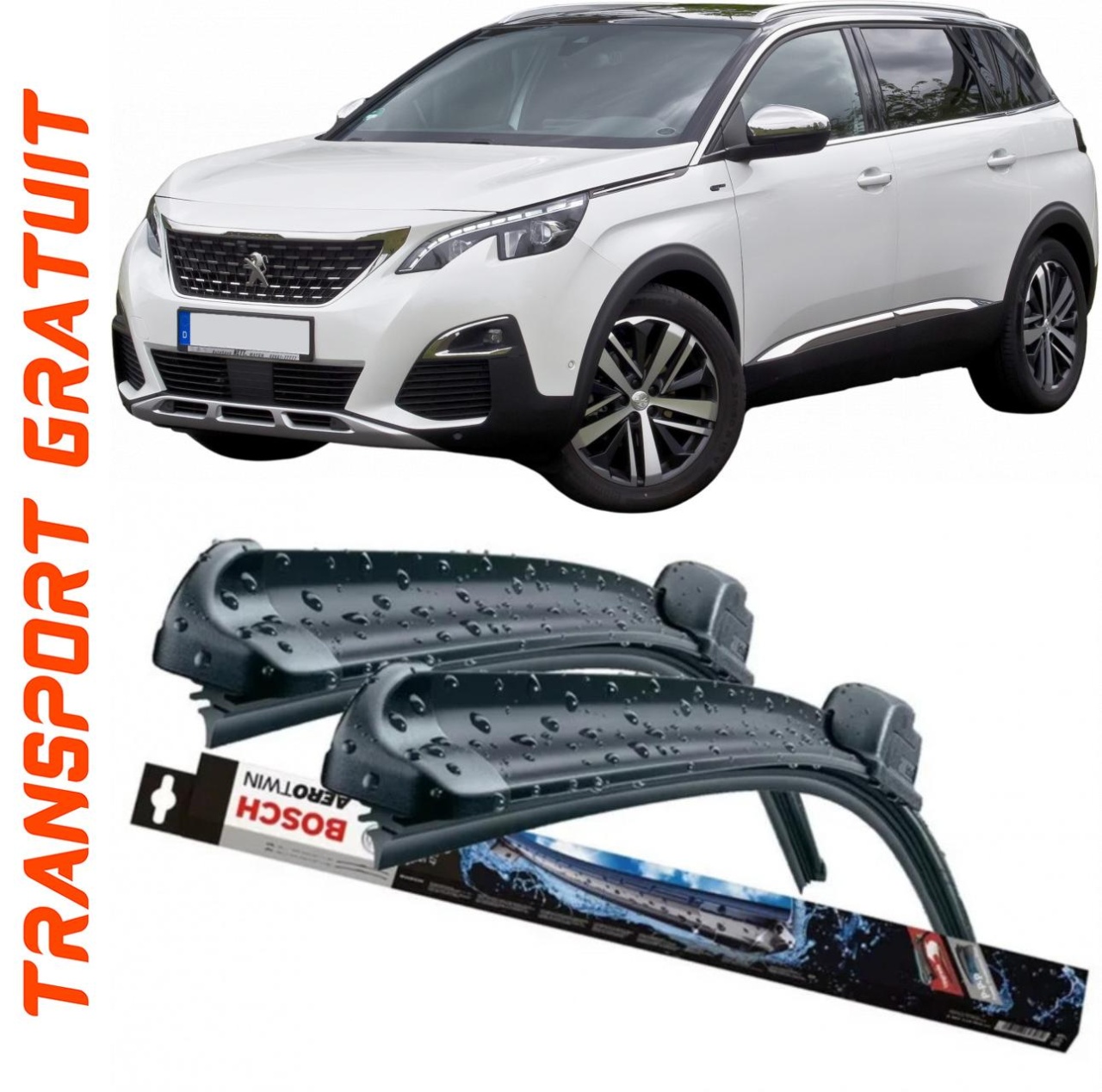 Stergatoare auto dedicat cu masina Peugeot 5008