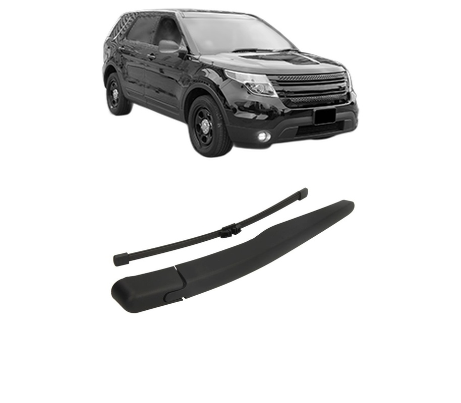 Set brat stergator spate cu lamela pentru FORD EXPLORER (U5_) din 2010-2013, pentru spate, din cauciuc siliconat rezistent, Cri-Flo, 4 stickere auto FORD