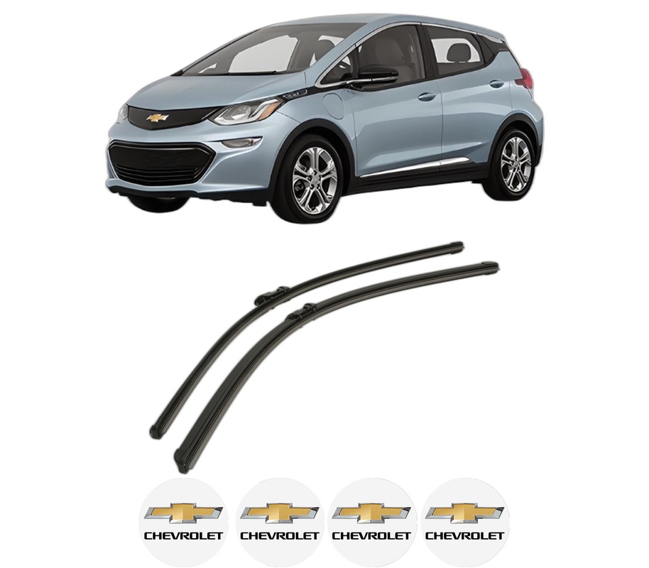 Set stergatoare auto CHEVROLET BOLT din 2016, pentru parbriz auto, 2 bucati, Bosch Aerotwin, din cauciuc siliconat rezistent, 4 Stickere Auto CHEVROLET
