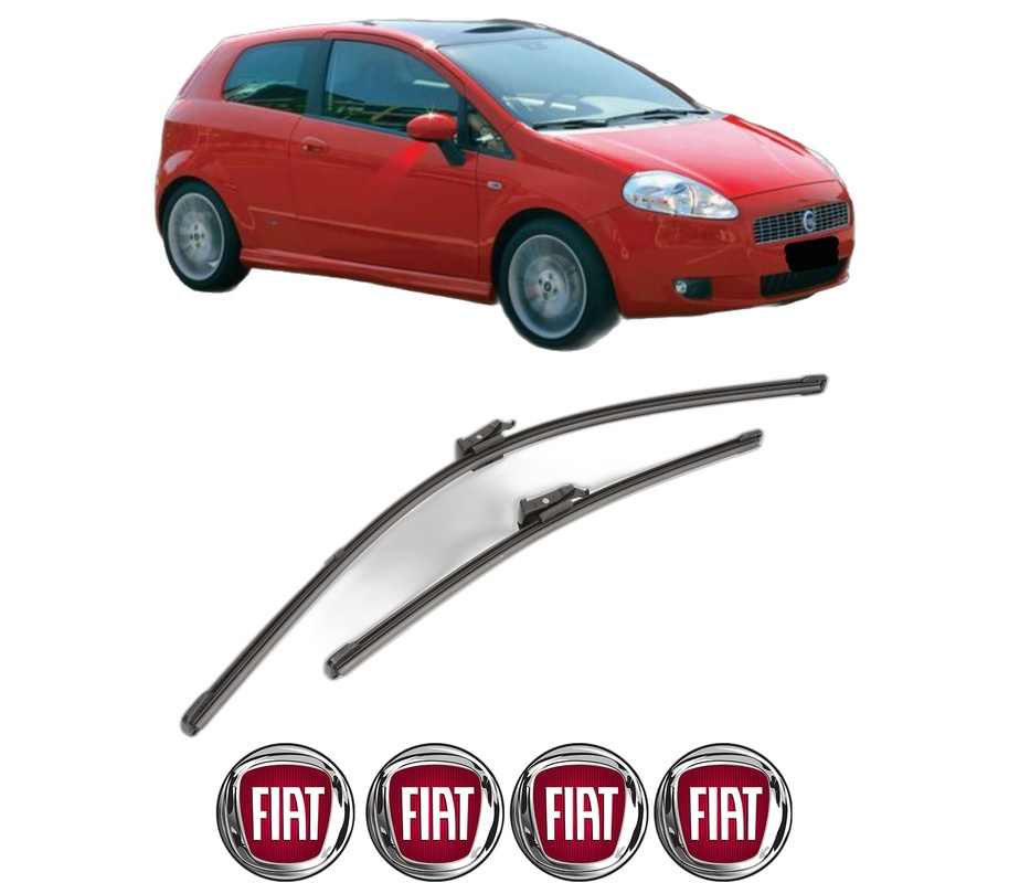 Set stergatoare auto FIAT PANDA (312_, 319_) din 2012-2022, pentru parbriz auto, 2 bucati, Valeo Silencio Xtrm, din cauciuc siliconat rezistent, 4 Stickere Auto FIAT