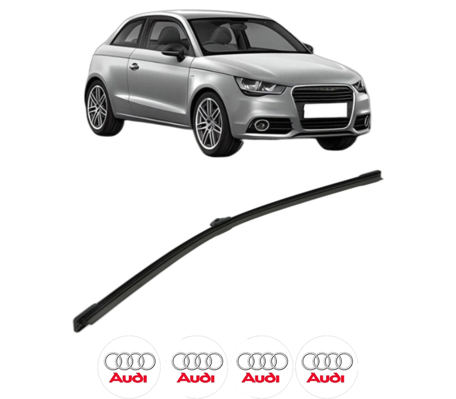 Stergator lamela spate AUDI A1 (8X1, 8XK) din 2010 - 2018, pentru luneta auto, Bosch Aerotwin, din cauciuc siliconat rezistent, 4 Stickere Auto AUDI