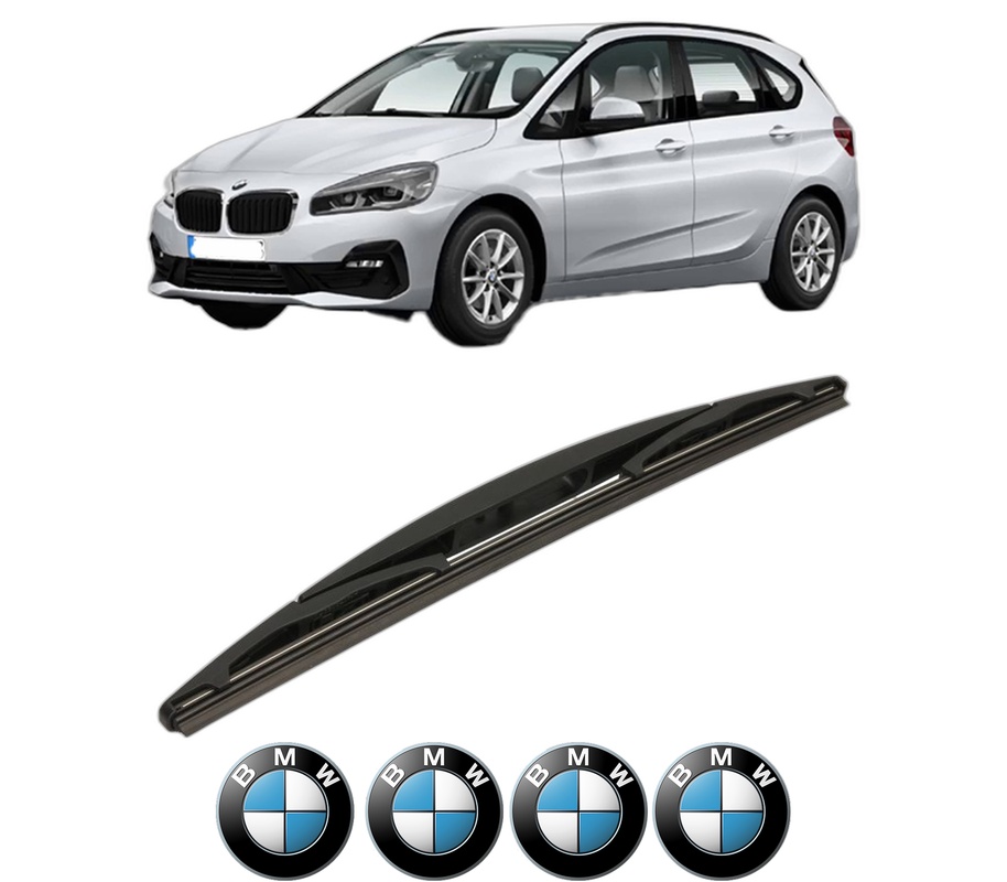 Stergator lamela spate BMW Seria 2 Active Tourer (F45) din 2013 - 2021, pentru luneta auto, Bosch Twin, din cauciuc siliconat rezistent, 4 Stickere Auto BMW