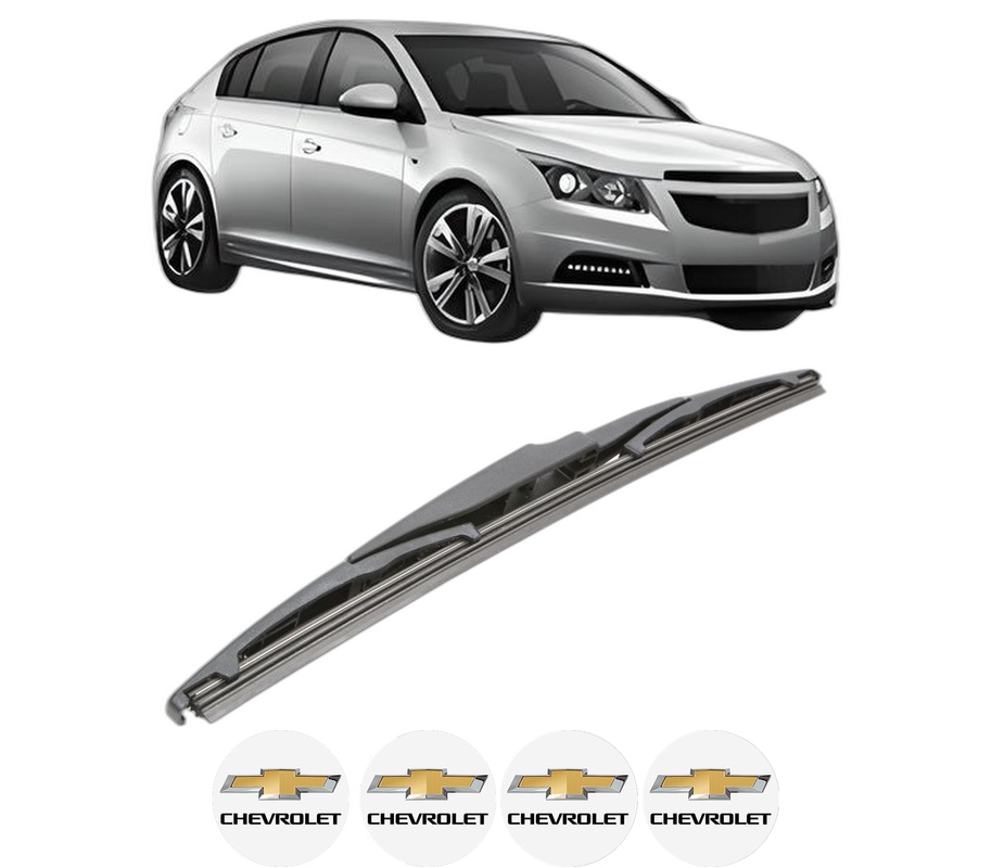 Stergator lamela spate CHEVROLET CRUZE Hatchback (J305) din 2011 - 2015, pentru luneta auto, Bosch Twin, din cauciuc siliconat rezistent, 4 Stickere Auto CHEVROLET