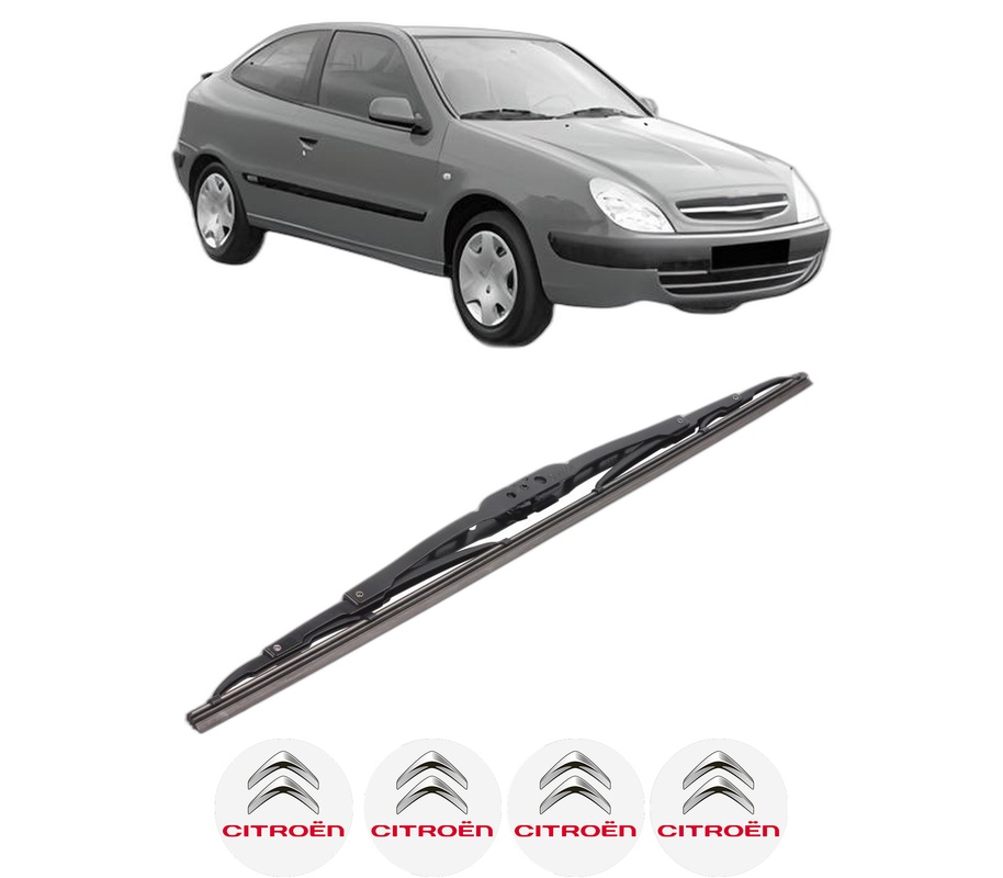 Stergator lamela spate CITROEN XSARA Coupe (N0) din 1998 - 2005, pentru luneta auto, Bosch Twin, din cauciuc siliconat rezistent, 4 Stickere Auto CITROEN