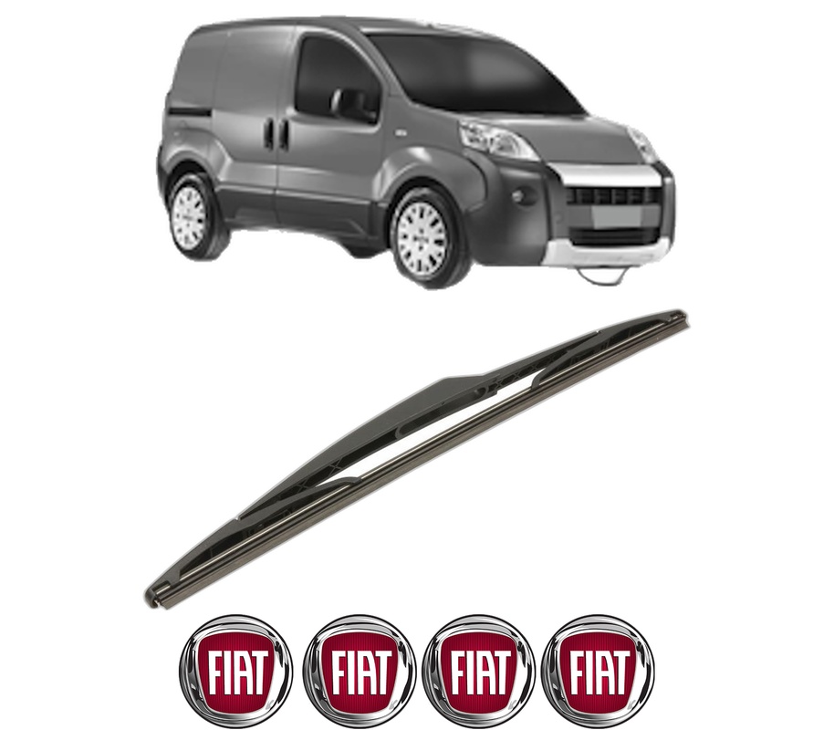 Stergator lamela spate FIAT FIORINO MPV (225_) din 2007, pentru luneta auto, Bosch Twin, din cauciuc siliconat rezistent, 4 Stickere Auto FIAT