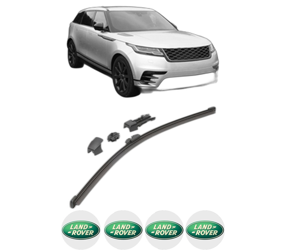 Stergator lamela spate LAND ROVER RANGE ROVER VELAR (L560) din 2017, pentru luneta auto, Valeo HydroConnect, din cauciuc siliconat rezistent, 4 Stickere Auto LAND ROVER