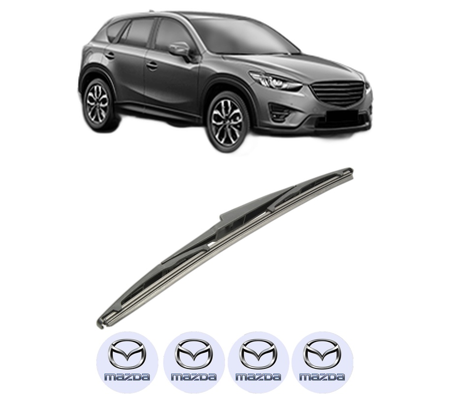 Stergator lamela spate MAZDA CX-5 Van (KE_) din 2015 - 2017, pentru luneta auto, Bosch Twin, din cauciuc siliconat rezistent, 4 Stickere Auto MAZDA