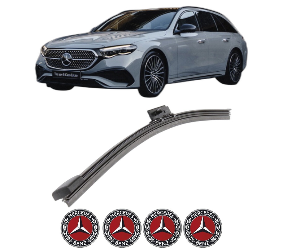Stergator lamela spate MERCEDES-BENZ E-CLASS T-Model (S214) din 2023, pentru luneta auto, Bosch Aerotwin, din cauciuc siliconat rezistent, 4 Stickere Auto MERCEDES-BENZ
