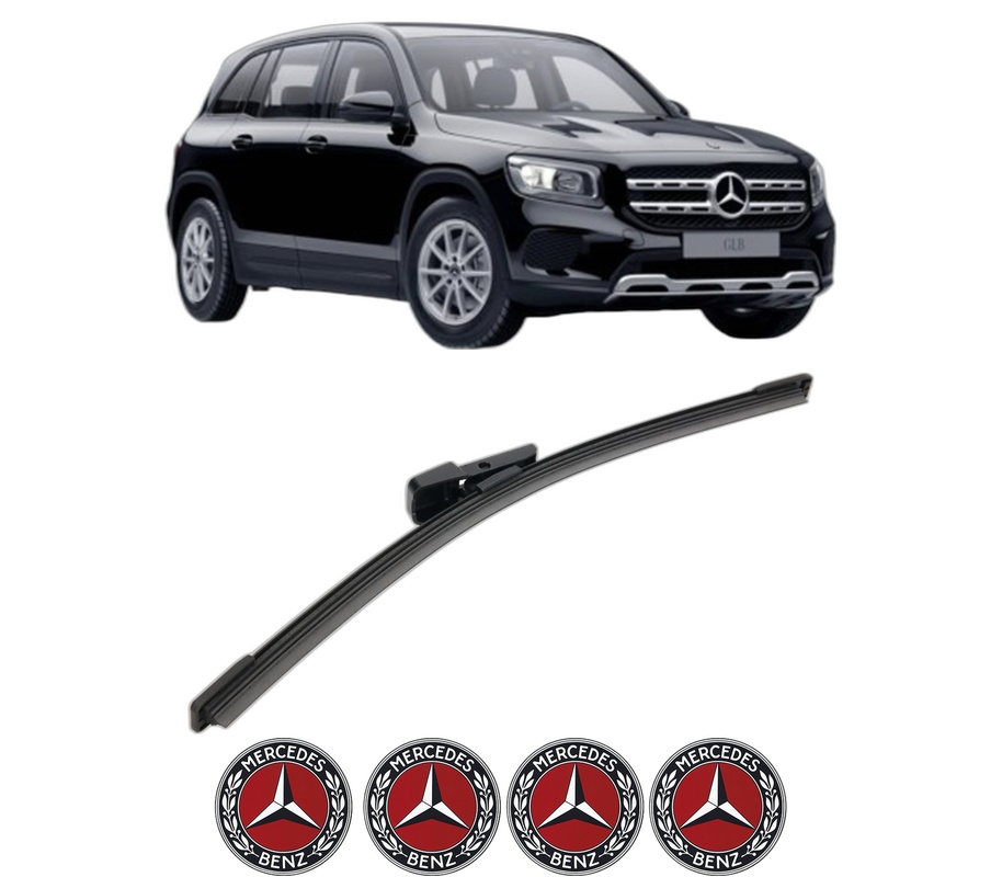 Stergator lamela spate MERCEDES-BENZ GLB (X247) din 2019 - 2023, pentru luneta auto, Bosch Aerotwin, din cauciuc siliconat rezistent, 4 Stickere Auto MERCEDES-BENZ