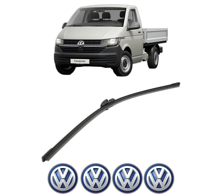Stergator lamela spate Volkswagen TRANSPORTER T5 Platform/Chassis (7JD, 7JE, 7JL, 7JY, 7JZ, 7F din 2003 - 2013, pentru luneta auto, Bosch Aerotwin, din cauciuc siliconat rezistent, 4 Stickere Auto VW
