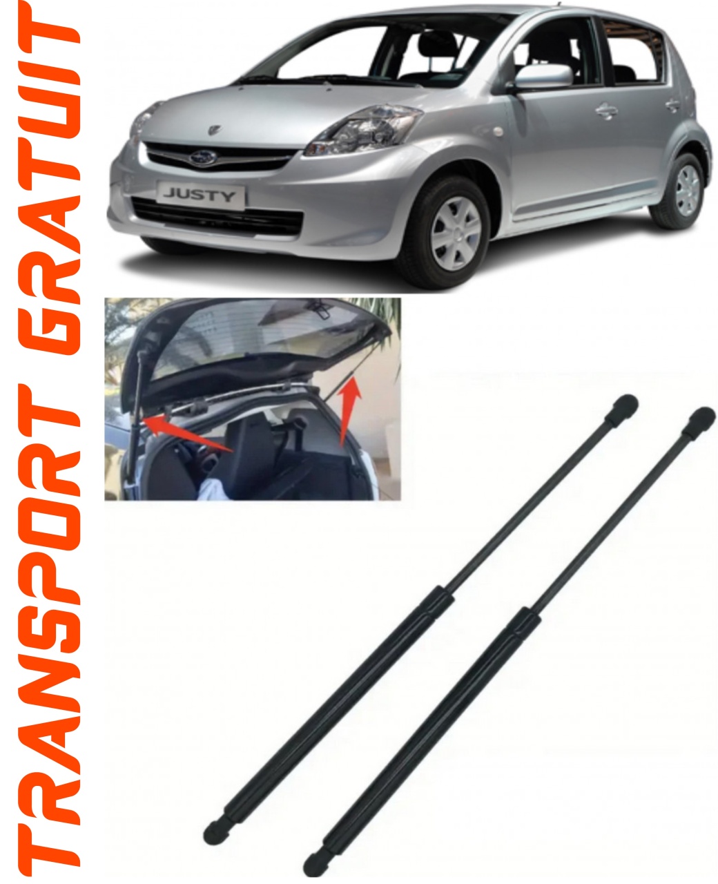 Set 2 amortizoare Haion portbagaj pentru masina Subaru Justy