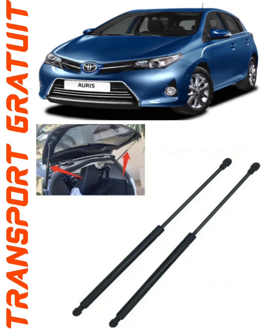 Set 2 amortizoare Haion portbagaj pentru masina Toyota Auris