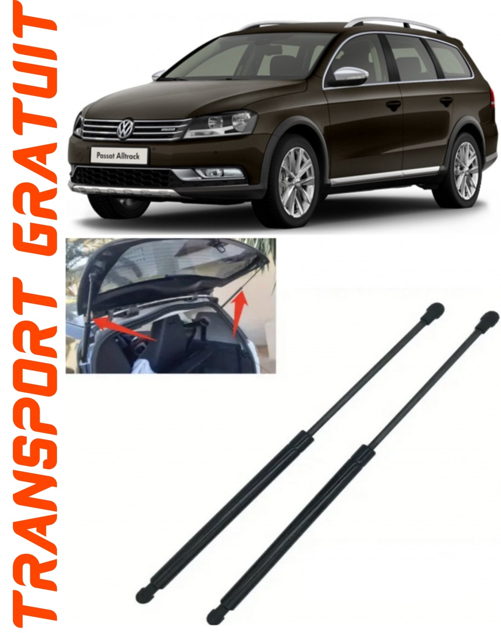 Set 2 amortizoare Haion portbagaj pentru masina VOLKSWAGEN Passat Alltrack B7