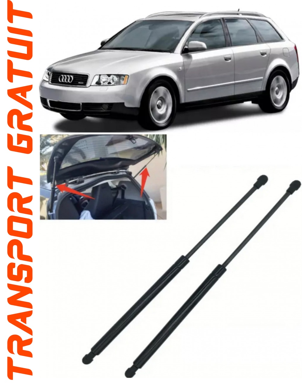 Set 2 amortizoare Haion portbagaj pentru masina AUDI A4 B6