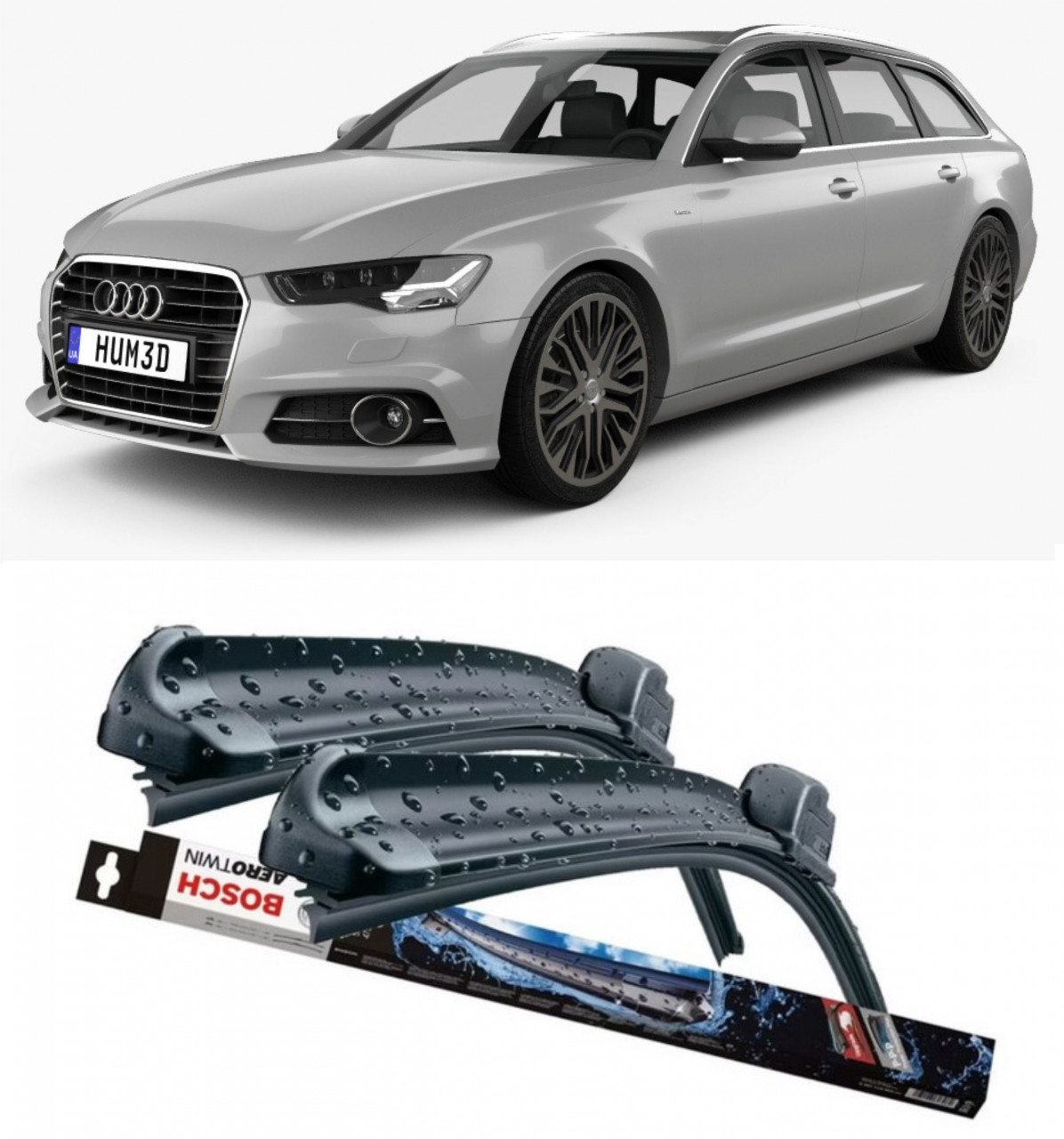 Stergatoare auto dedicat cu masina AUDI A6