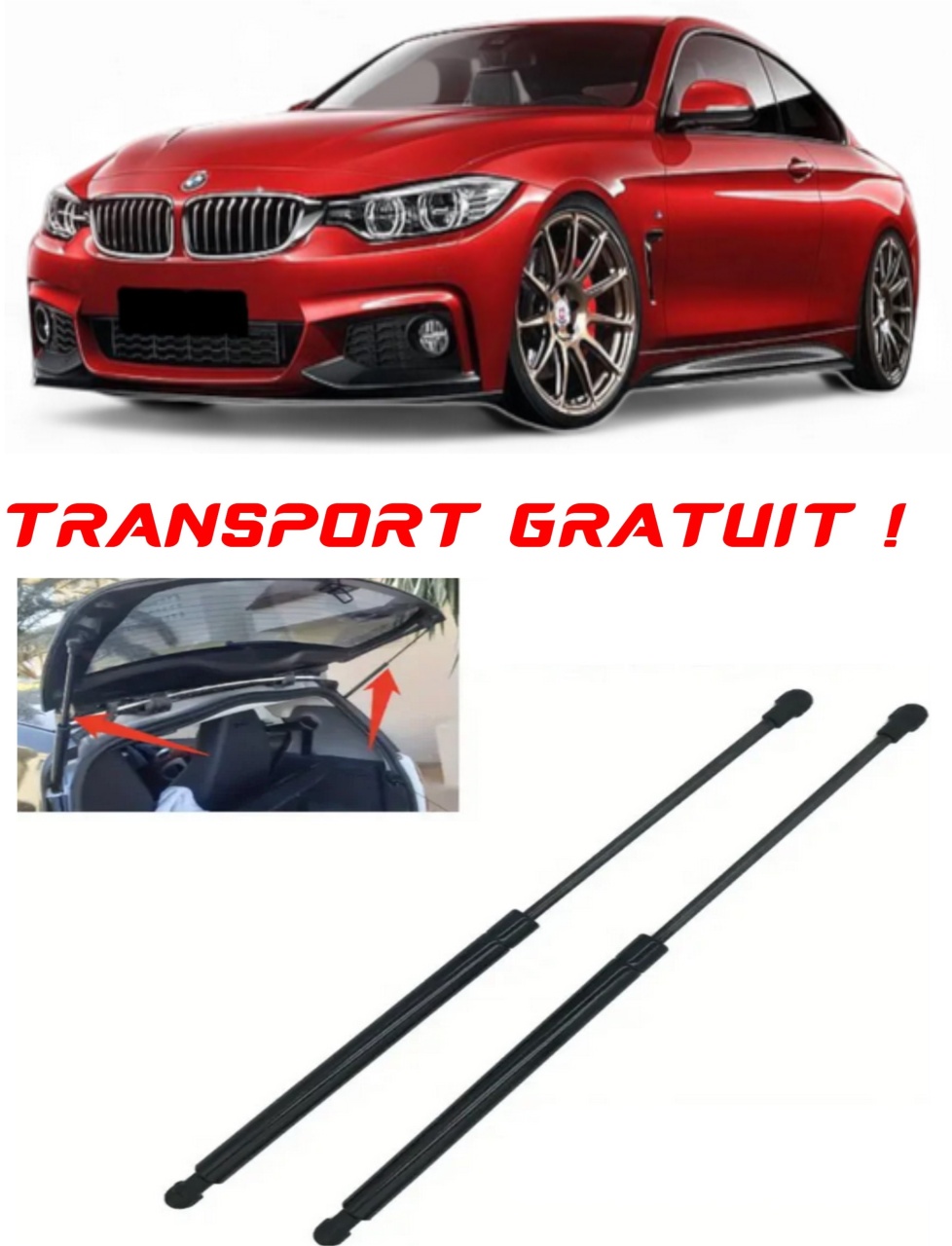 Set 2 amortizoare Haion portbagaj pentru masina BMW 4 Coupe (F32, F82)