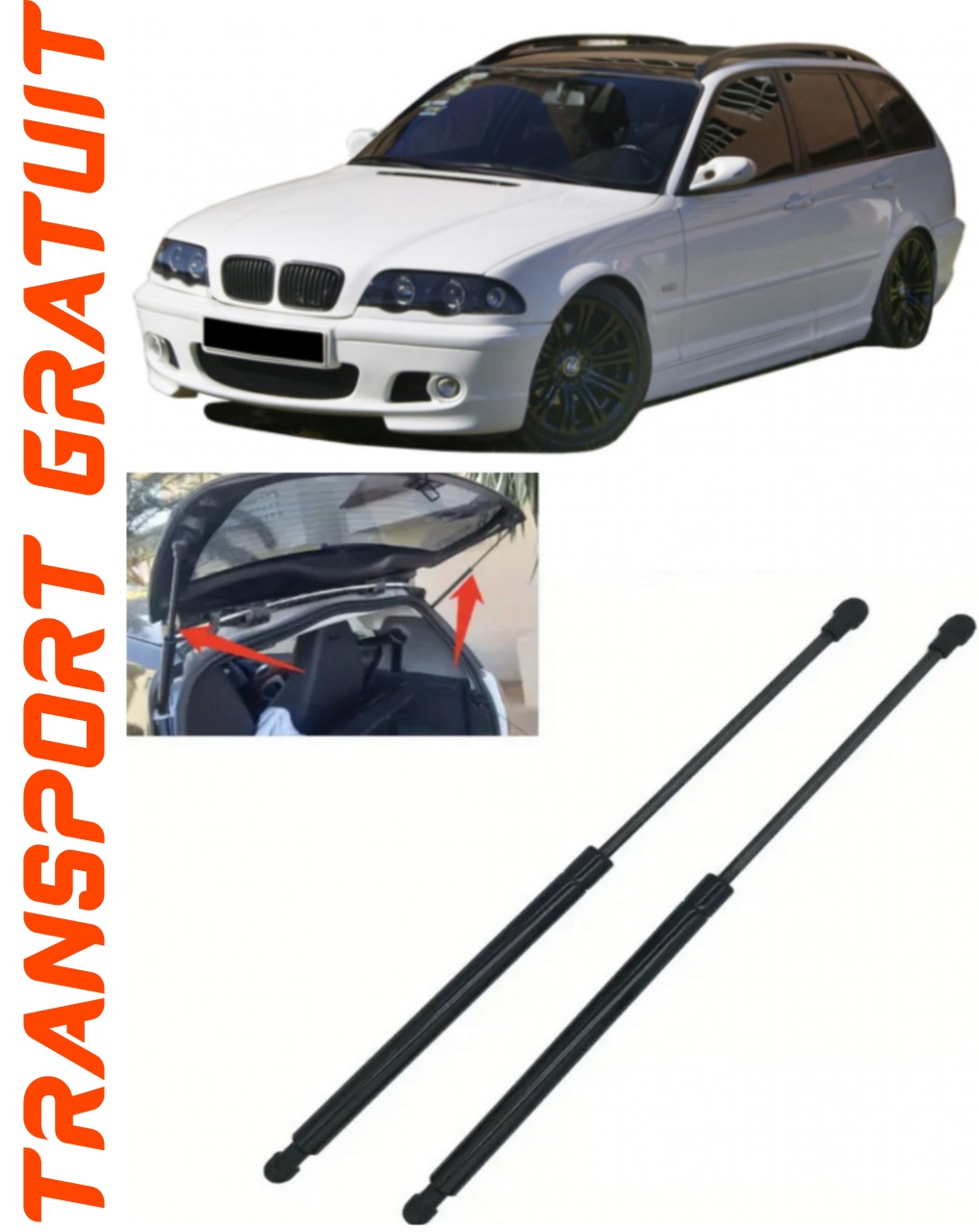Set 2 amortizoare Haion portbagaj pentru masina BMW Seria 3