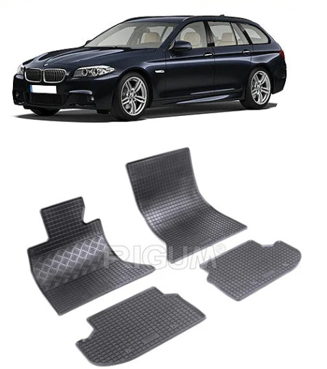 Set 4 covorase Bmw Seria 5 Sedan / Touring 2014-2017, din cauciuc 100%, compatibile cu autoturismul BMW Seria 5