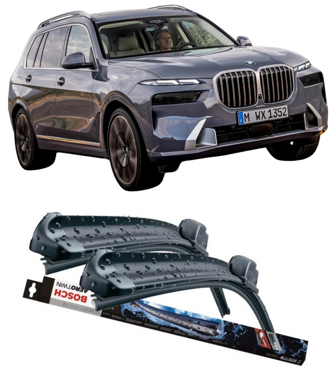 Stergatoare auto dedicat cu masina BMW