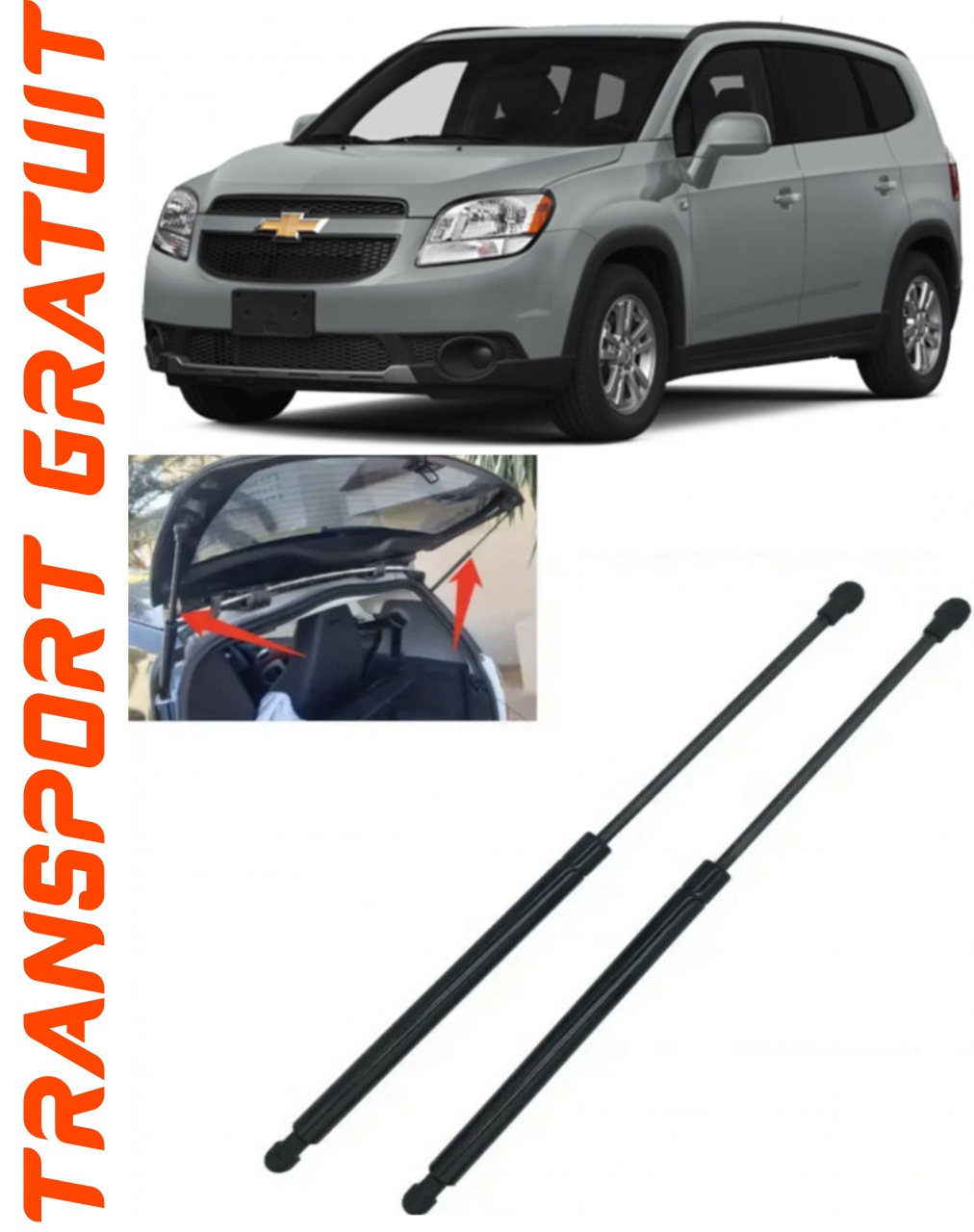 Set 2 amortizoare Haion portbagaj pentru masina Chevrolet Orlando