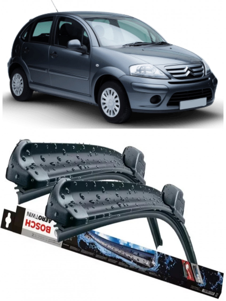 Stergatoare auto dedicat cu masina Citroen C3