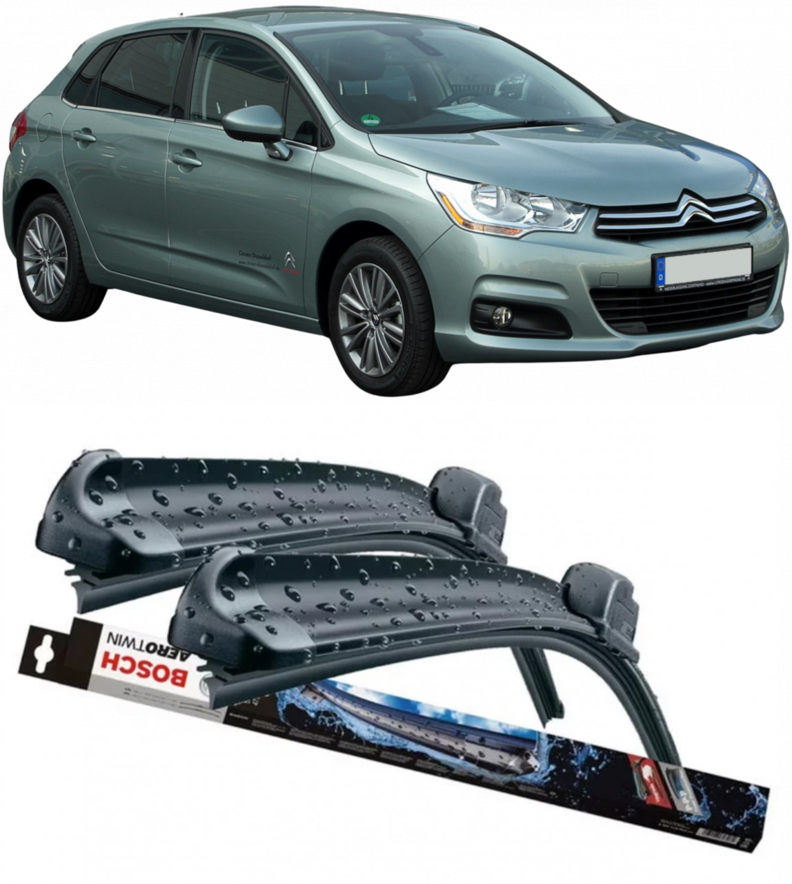 Stergatoare auto dedicat cu masina Citroen C4
