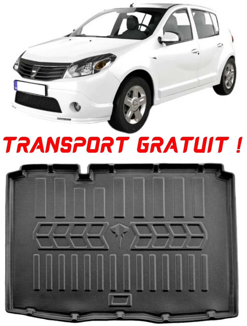 Tavita portbagaj auto dedicata pentru haionul masinii tale Dacia Sandero