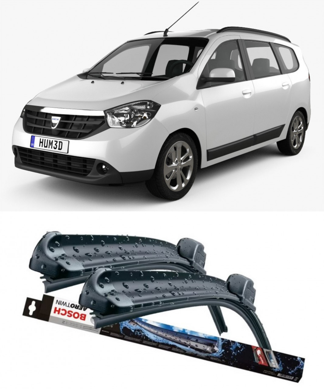 Stergatoare auto dedicat cu masina Dacia 