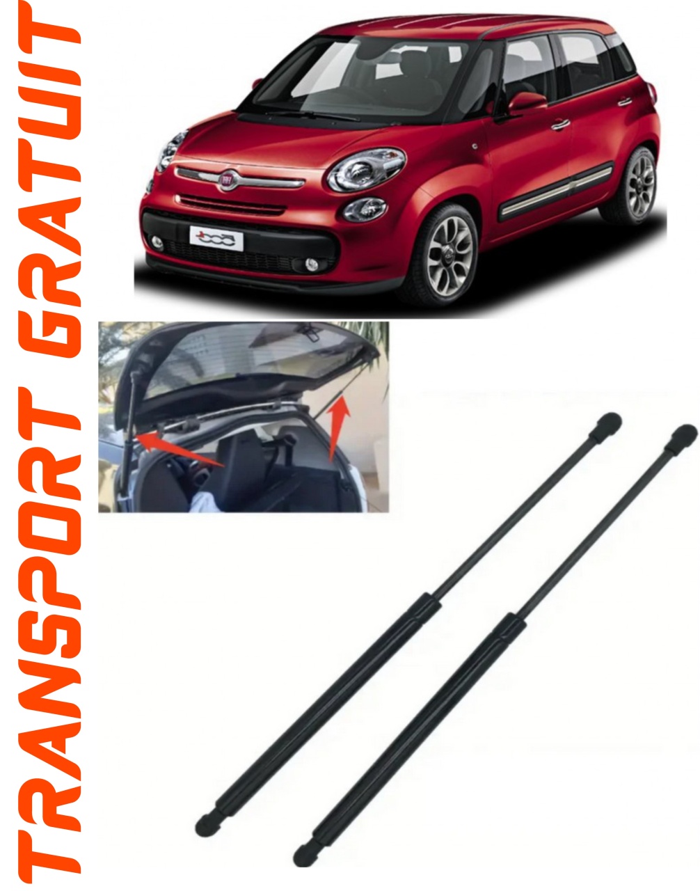 Set 2 amortizoare Haion portbagaj pentru masina Fiat 500L