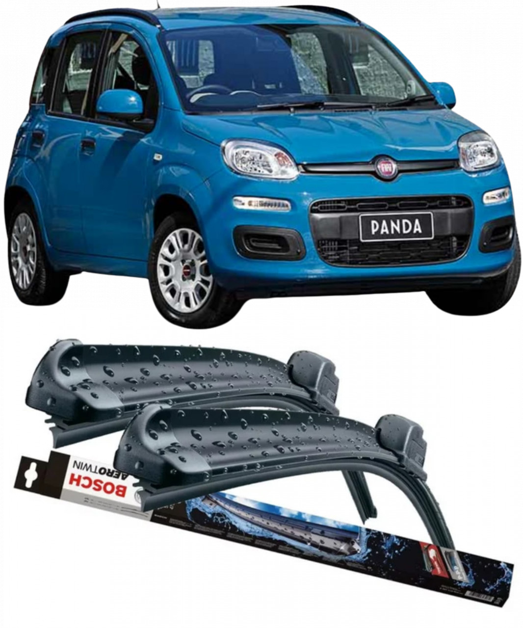 Stergatoare auto dedicat cu masina Fiat Panda