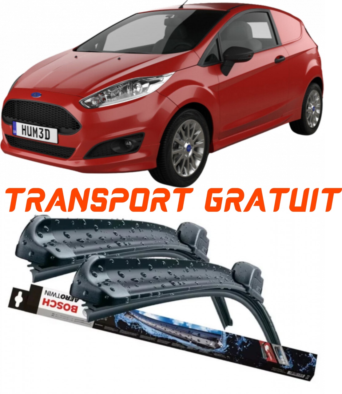 Stergatoare auto dedicat cu masina Ford Fiesta