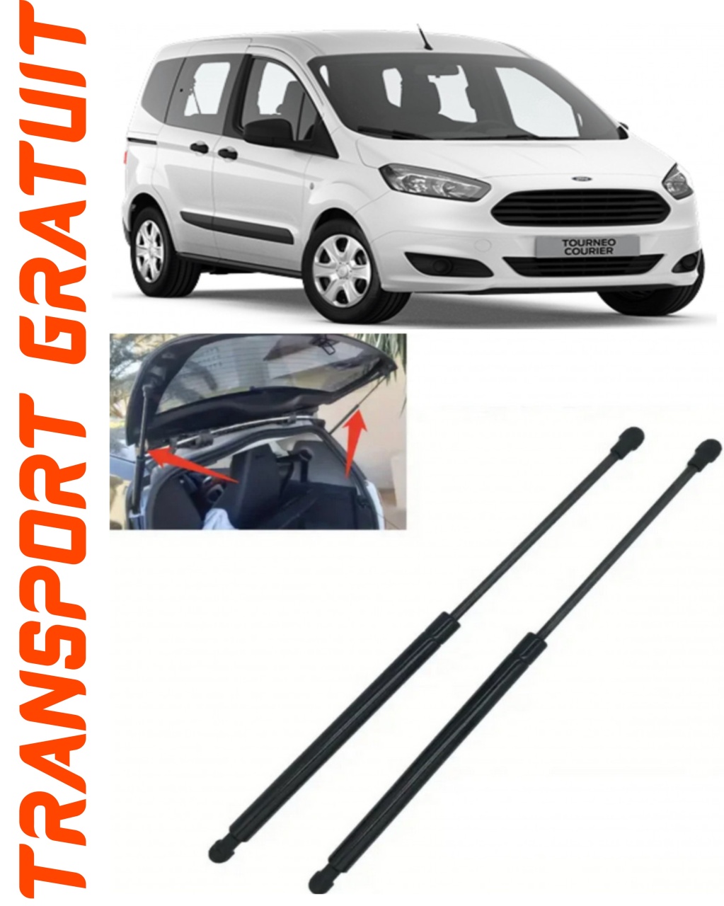 Set 2 amortizoare Haion portbagaj pentru masina Ford Tourneo