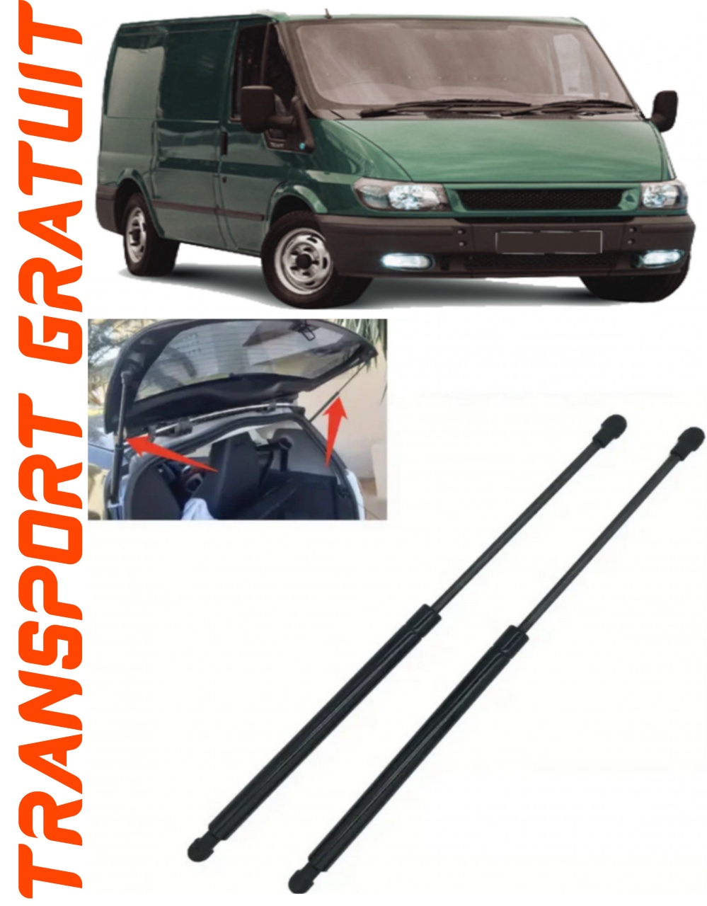 Set 2 amortizoare Haion portbagaj pentru masina Ford Transit
