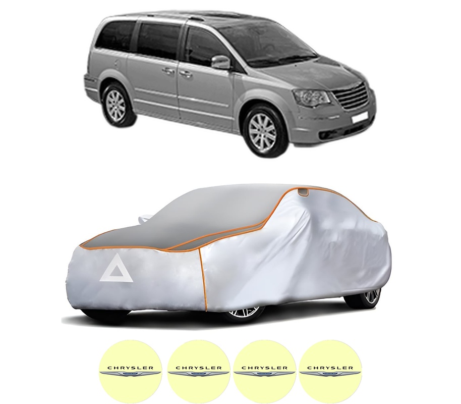 Husa Prelata Antigrindina Auto CHRYSLER GRAND VOYAGER / VOYAGER V (RT) din 2007-2011, Protectie auto contra intemperiilor la grindina, Waterproof, 4x Stickere auto CHRYSLER
