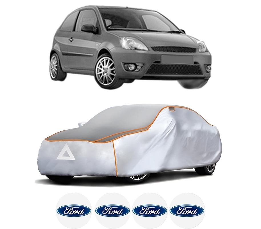 Husa Prelata Antigrindina Auto FORD FIESTA V Van din 2003-2010, Protectie auto contra intemperiilor la grindina, Waterproof, 4x Stickere auto FORD