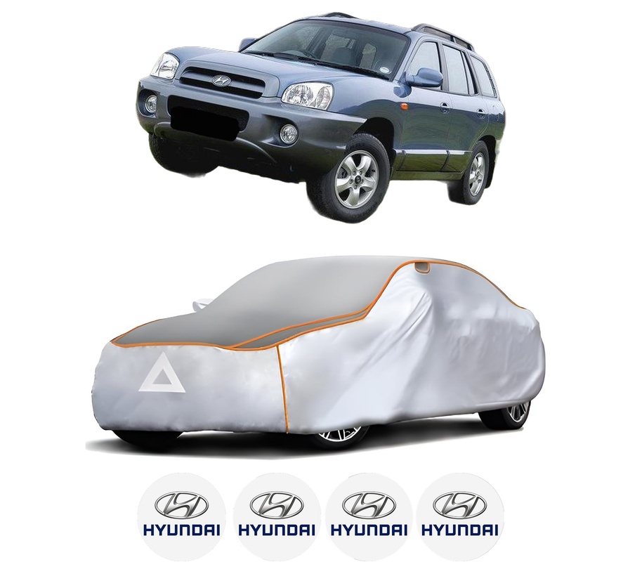 Husa Prelata Antigrindina Auto HYUNDAI SANTA FÉ II SUV Van (CM) din 2009-2013, Protectie auto contra intemperiilor la grindina, Waterproof, 4x Stickere auto HYUNDAI