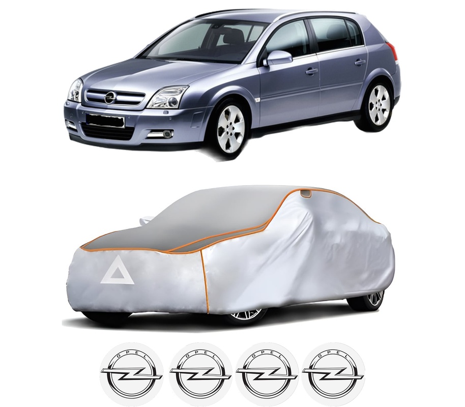 Husa Prelata Antigrindina Auto OPEL SIGNUM Hatchback (Z03) din 2003-2008, Protectie auto contra intemperiilor la grindina, Waterproof, 4x Stickere auto OPEL