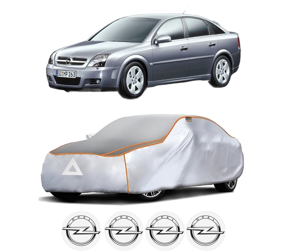Husa Prelata Antigrindina Auto OPEL VECTRA C GTS (Z02) din 2002-2009, Protectie auto contra intemperiilor la grindina, Waterproof, 4x Stickere auto OPEL