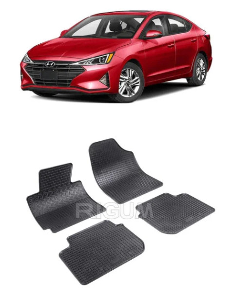 Set covorase Hyundai Elantra 2014-2016, din cauciuc 100%, compatibile cu autoturismul HYUNDAI Elantra