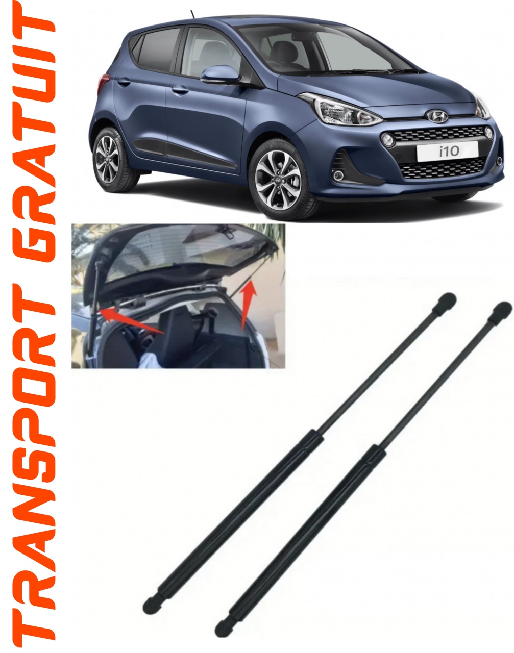 Set 2 amortizoare Haion portbagaj pentru masina Hyundai I10