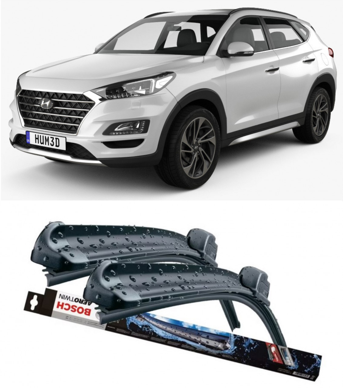 Stergatoare auto dedicat cu masina Hyundai Tucson