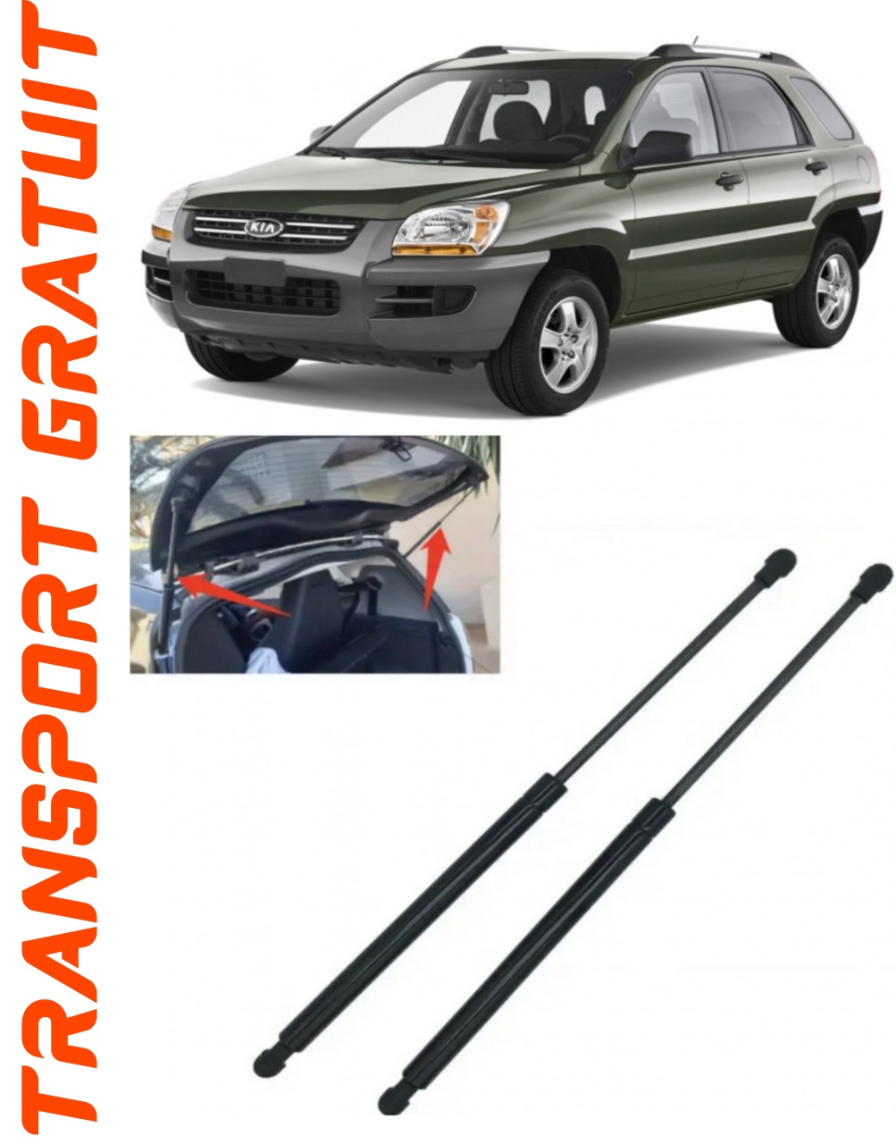 Set 2 amortizoare Haion portbagaj pentru masina Kia Sportage III
