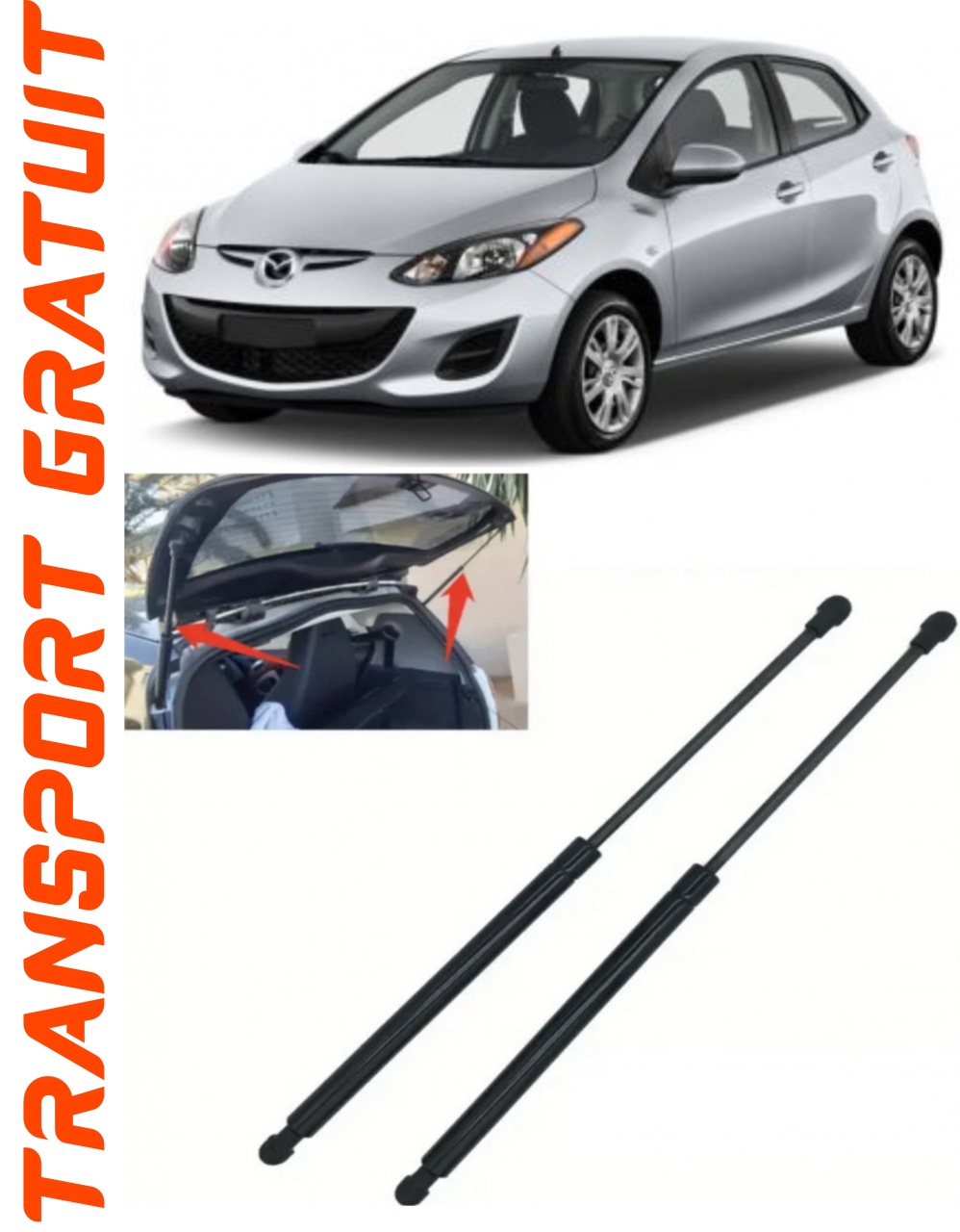 Set 2 amortizoare Haion portbagaj pentru masina Mazda 2
