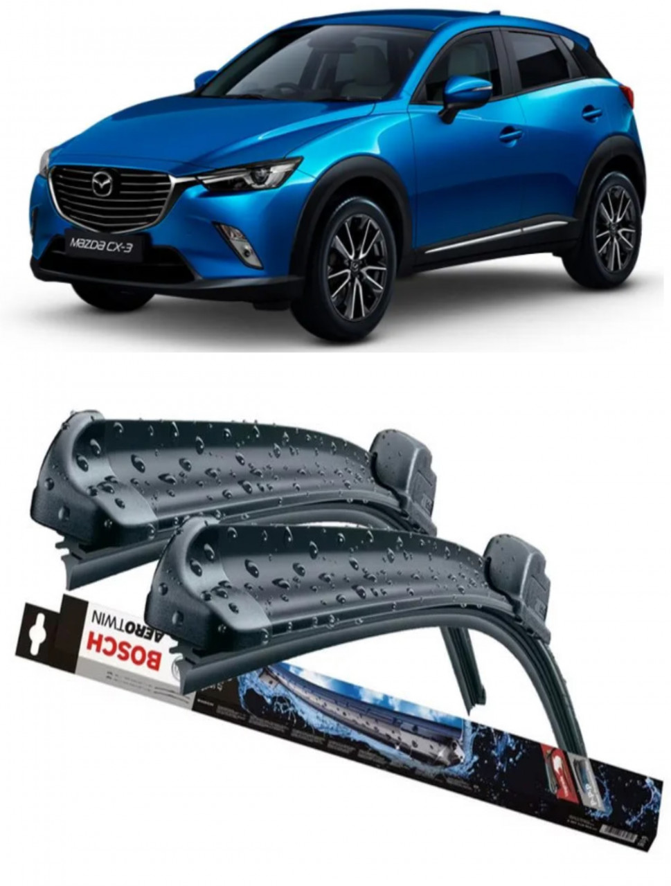 Stergatoare auto dedicat cu masina Mazda Cx-3