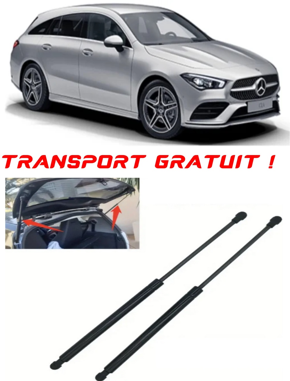 Set 2 amortizoare Haion portbagaj pentru masina Mercedes-benz CLA Shooting Brake (X117)