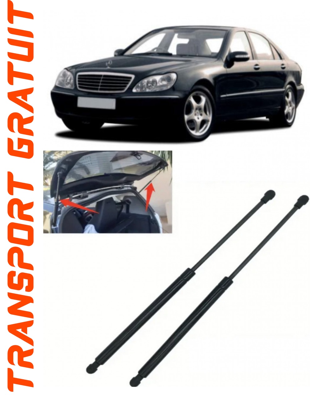 Set 2 amortizoare Haion portbagaj pentru masina Mercedes-benz S-Class