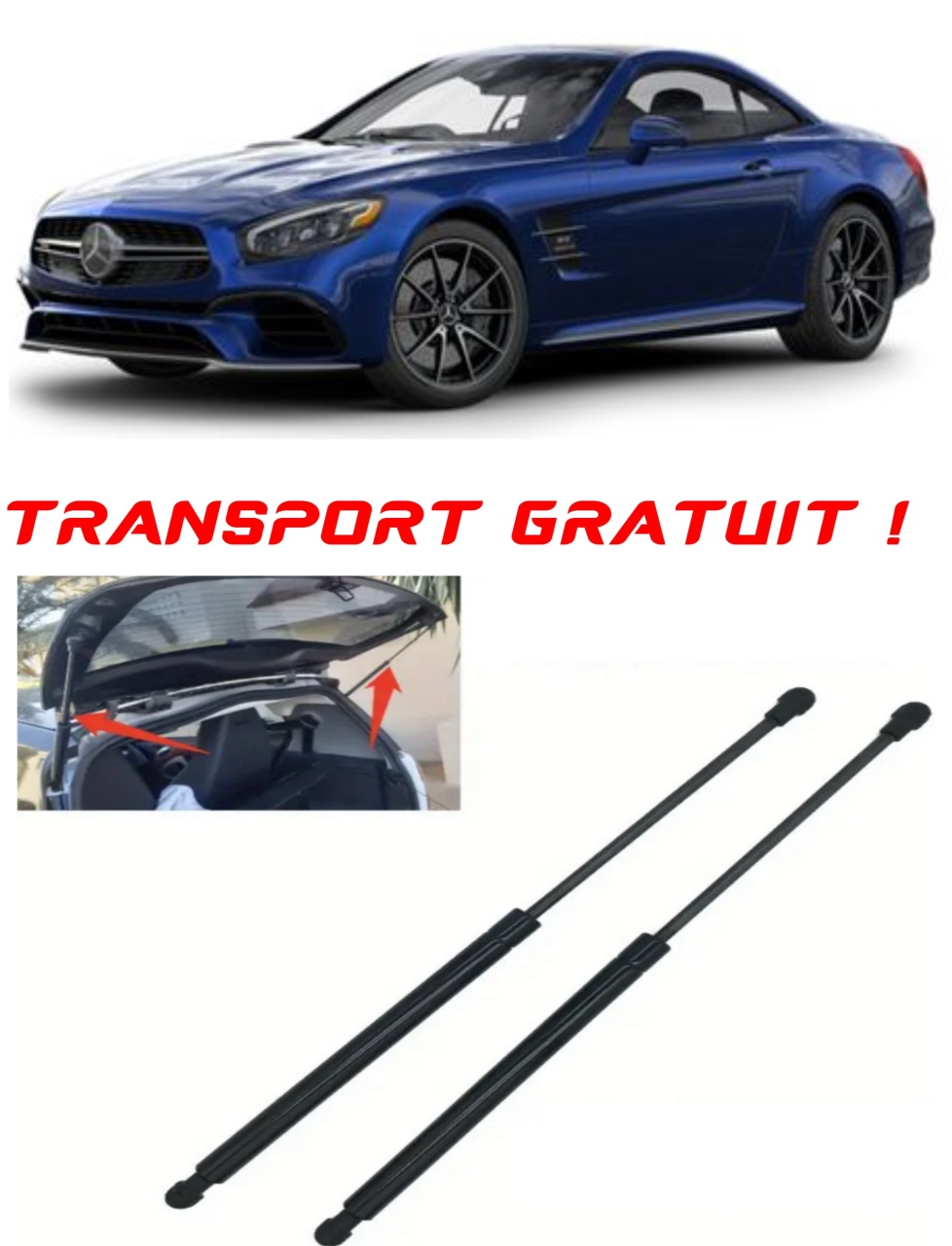 Set 2 amortizoare Haion portbagaj pentru masina Mercedes-benz SL (R231)