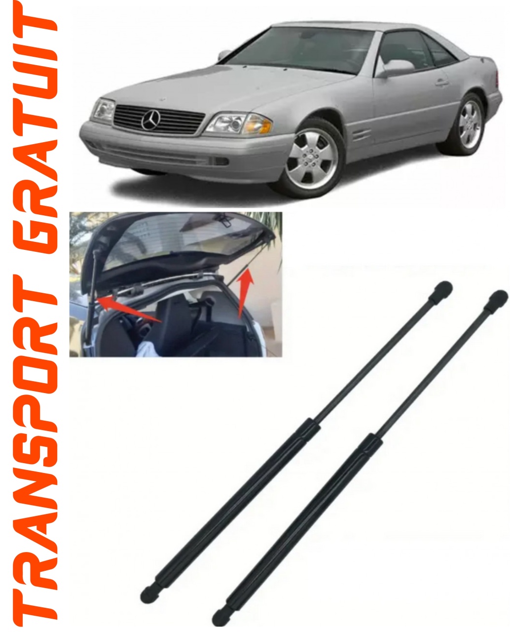 Set 2 amortizoare Haion portbagaj pentru masina Mercedes-benz Sl