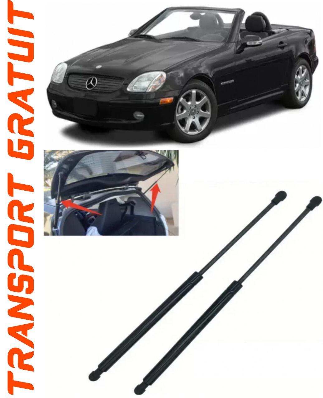 Set 2 amortizoare Haion portbagaj pentru masina Mercedes-benz Slk
